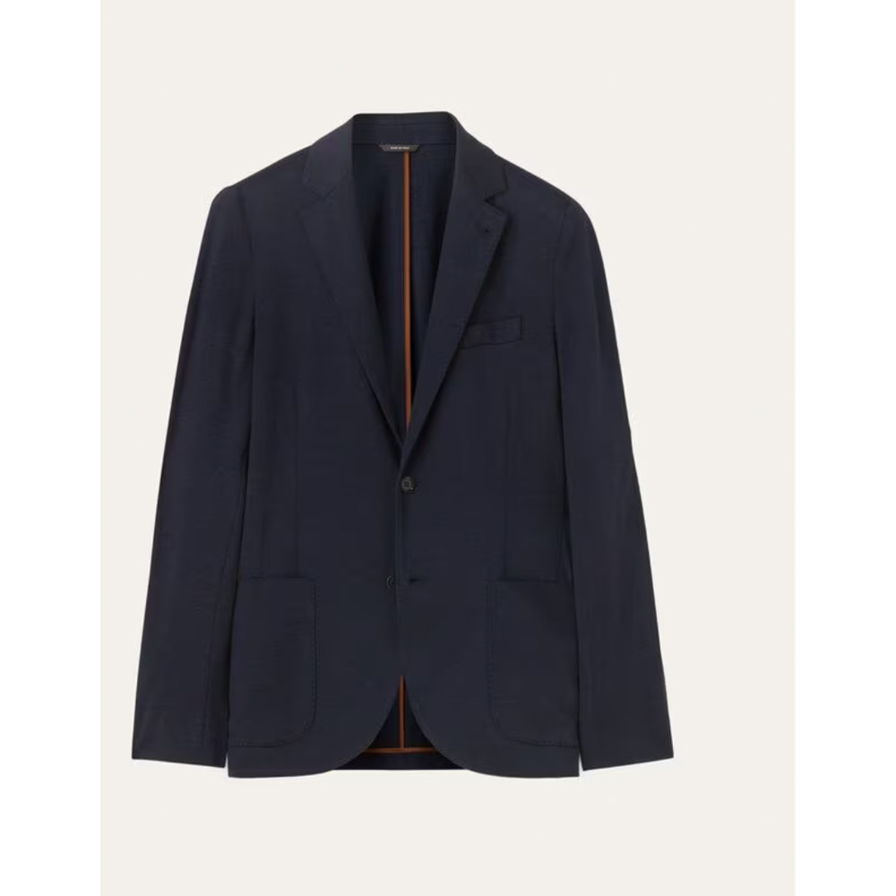 Loro Piana Black Cashmere Button Down Blazer Jacket 46R